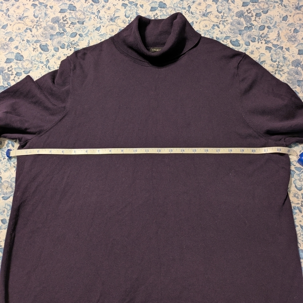 Talbots Deep Purple Turtleneck Sweater - Picture 4 of 4